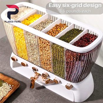 جا حبوبات 6 خانه فشاری - Image 7