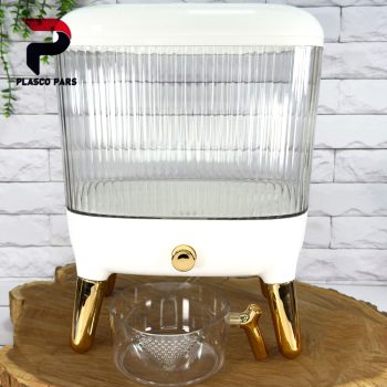 جا برنجی 10 کیلویی کریستال پایه دار
