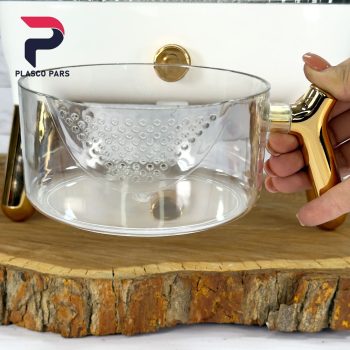 جا برنجی 10 کیلویی کریستال پایه دار - Image 11