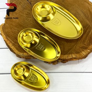 اردو خوری طلایی 2 خانه بیضی کوچک - Image 3