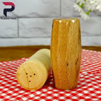 نمکپاش استوانه بلند چوبی - Image 3