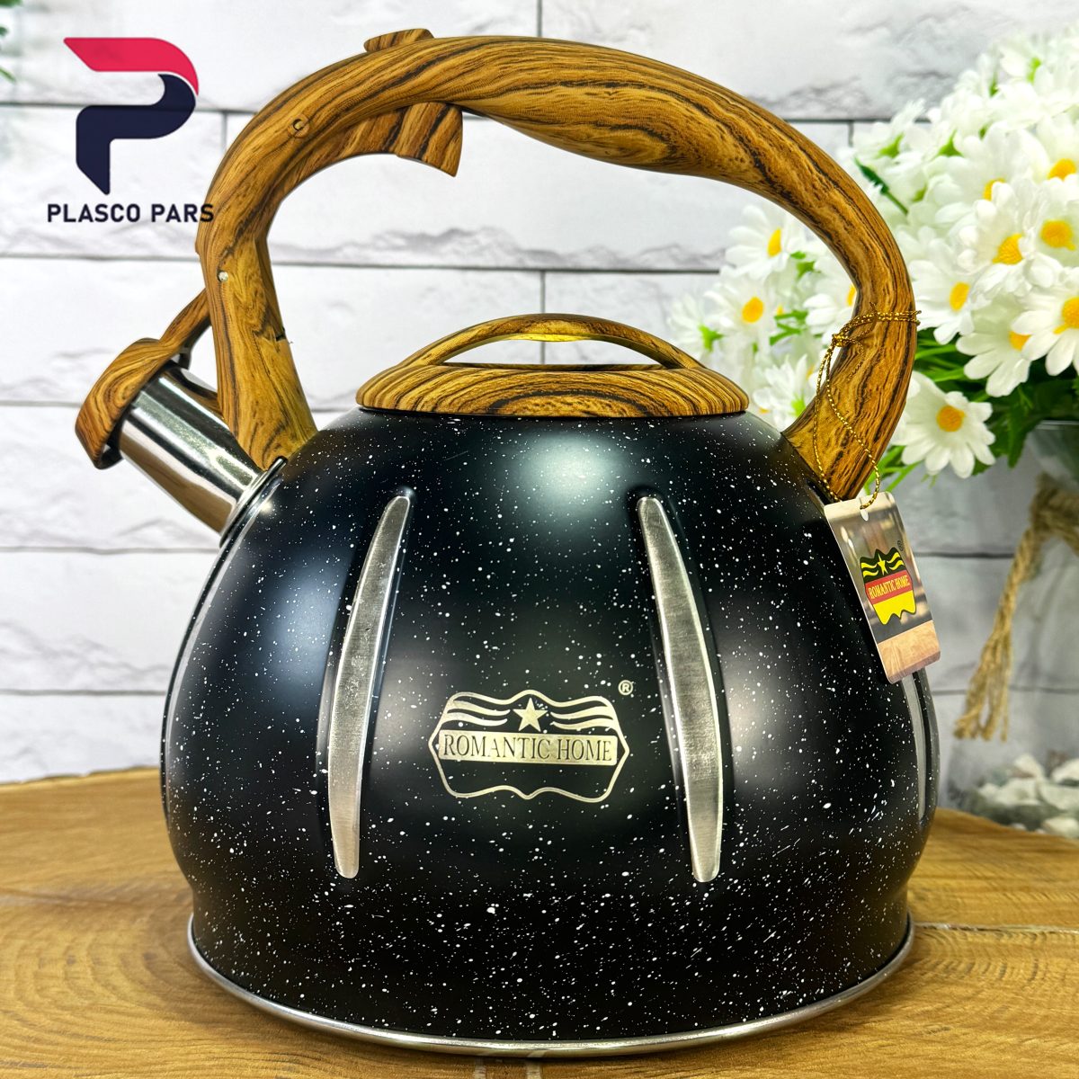 کتری استیل سوتی چوبی 3 لیتر - Image 4