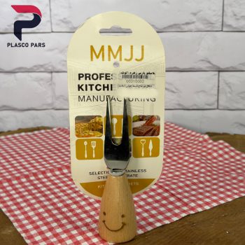 چنگال دو شاخ دسته چوبی لبخند - Image 3