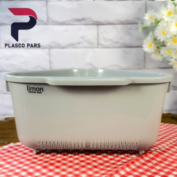 سبد تفاله گیر یاس چاپدار لیمون - Image 3