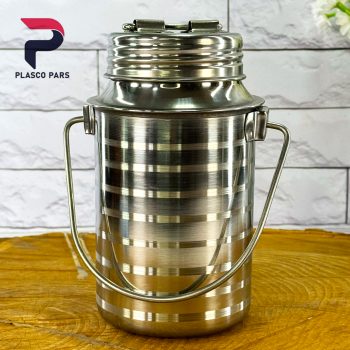ظرف شیر و روغن استیل 2 لیتر - Image 4