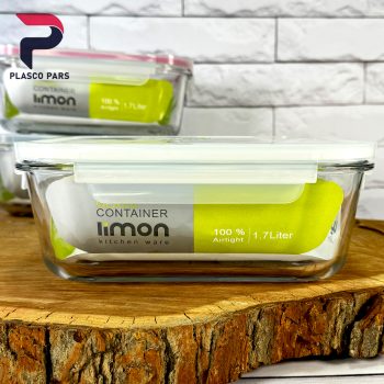 ظرف شیشه ای مستطیل 1.7 لیمون - Image 6