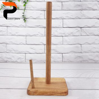 جا دستمال حوله چوبی مربع 2 میله B-592