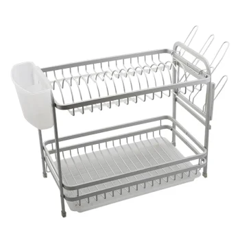 جاظرفی آلومینیوم 2 طبقه نقره ای A114 - Image 3