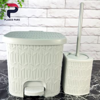 سطل و فرچه 4 گوش بامبو کوچک لیمون - Image 3