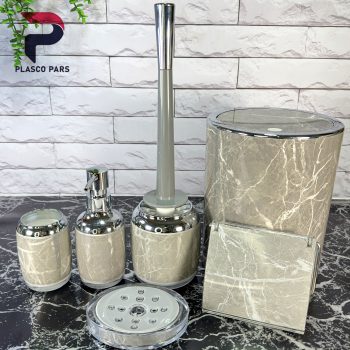 ست سرویس بهداشتی 2جداره ماربل رمانتیک لیمون