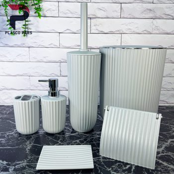 ست سرویس بهداشتی بادبزنی  گرد زبرا همارا - Image 4