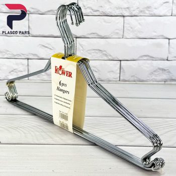 آویز لباس کروم سوپر قلاب دار A-645 - Image 3