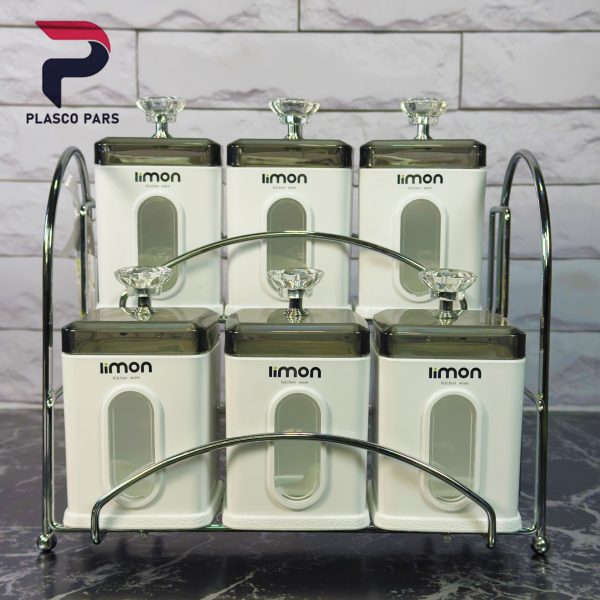 ست جا ادویه6 پارچه لیمون