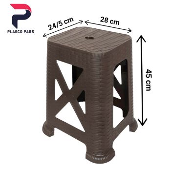 چهارپایه حصیری بلند ناصر کد867 ناصر - Image 3