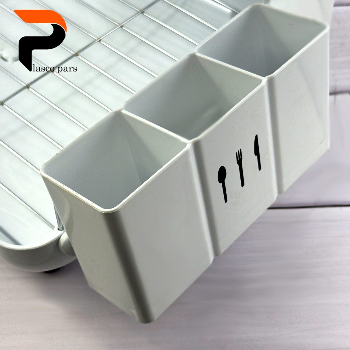 جاظرفی 2 طبقه استیل شقایق - Image 7