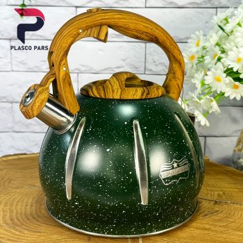 کتری استیل سوتی چوبی 3 لیتر