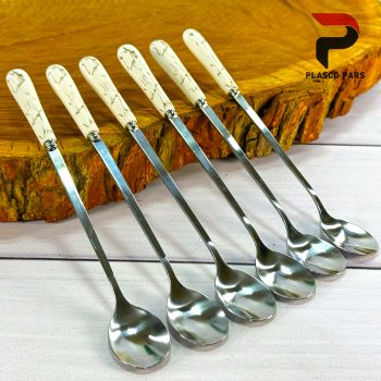 قاشق شربت دسته سرامیکی ماربل - Image 4