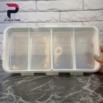 ظرف فریزری مستطیل 4 خانه لیمون - Image 5