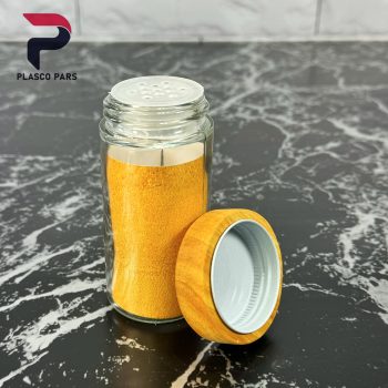 ست ادویه گردان 12 عددی چوبی لیمون - Image 2