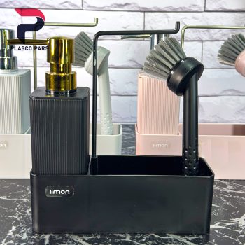 ست جامایع چهارگوش شیاردار لیمون