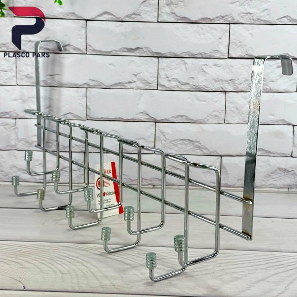 پشت دری ارنیکا 10 شاخه زیگزاگ کروم کاراتک