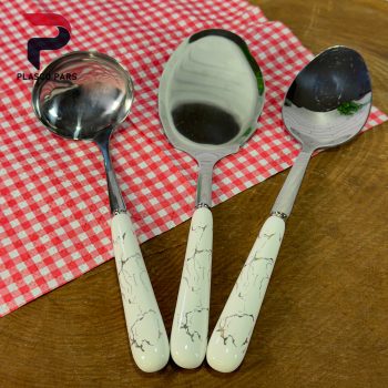 کفگیرملاقه تک سرامیکی طرح ماربل