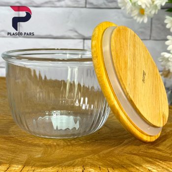 کاسه شیار دار 1.8 درب چوبی لیمون - Image 3