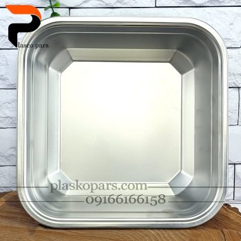 لگن استیل مربع سایز 30 - Image 2