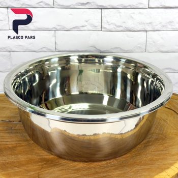 لگن استیل سایز 32 گرد