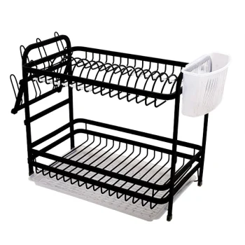 جاظرفی آلومینیوم 2 طبقه مشکی A114 - Image 4