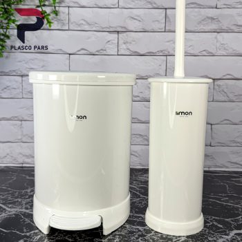 سطل و فرچه گرد درب رنگی لیمون