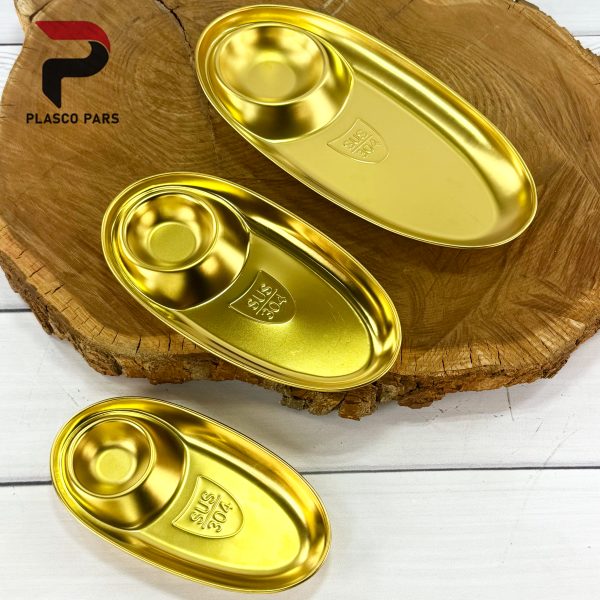 اردو خوری طلایی 2 خانه بیضی متوسط