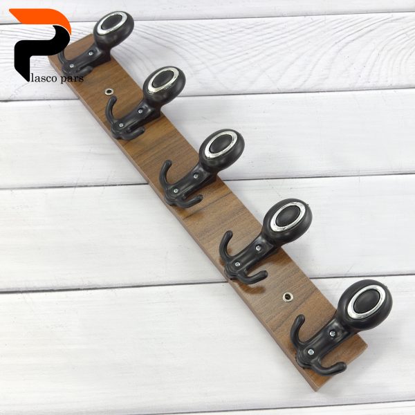 دیوارکوب 5 شاخ چوبی