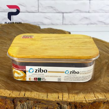 ظرف مستطیل 1 درب چوبی هانی لند زیبا - Image 5