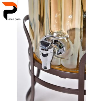 کلمن شیشه ای 8.5 لیتری شیاردار شامپاینی - Image 3