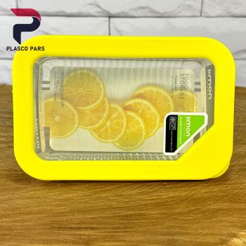 ظرف شیشه ای 450 شیاردار لیمون - Image 4