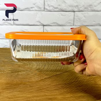 ظرف شیشه ای 450 شیاردار لیمون - Image 7