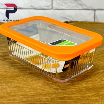 ظرف شیشه ای 450 شیاردار لیمون - Image 8