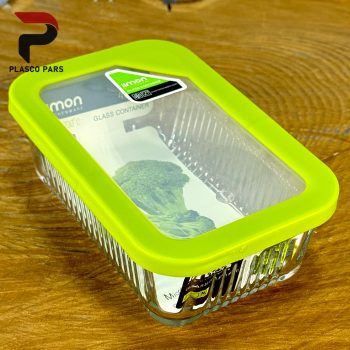 ظرف شیشه ای 450 شیاردار لیمون - Image 9