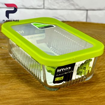 ظرف شیشه ای 450 شیاردار لیمون - Image 10