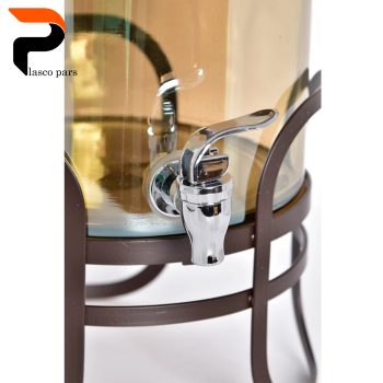 کلمن شیشه ای 5.5 لیتری شامپاینی کوتاه - Image 3