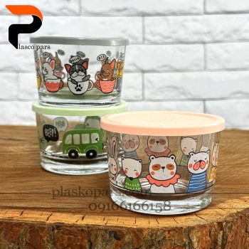 ست 3 عددی ظرف شیشه ای 190 لیمون