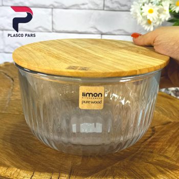 کاسه شیار دار 1.8 درب چوبی لیمون - Image 4