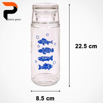 بطری و لیوان 800 میل چاپدار لیمون - Image 7