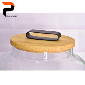 کلمن شیشه ای 8.5 لیتری شیاردار شفاف - Image 2