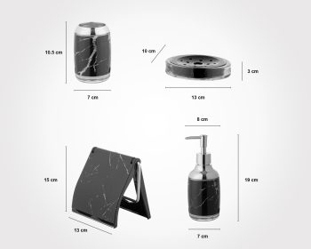 ست سرویس بهداشتی 2جداره ماربل رمانتیک لیمون - Image 5