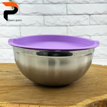 کاسه استیل درب دار 4