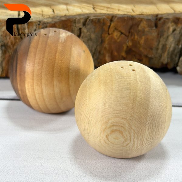 نمک پاش گرد کوچک چوبی