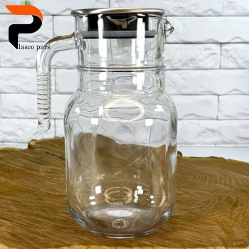 پارچ 1.5 لیتری ساده درب استیل لیمون