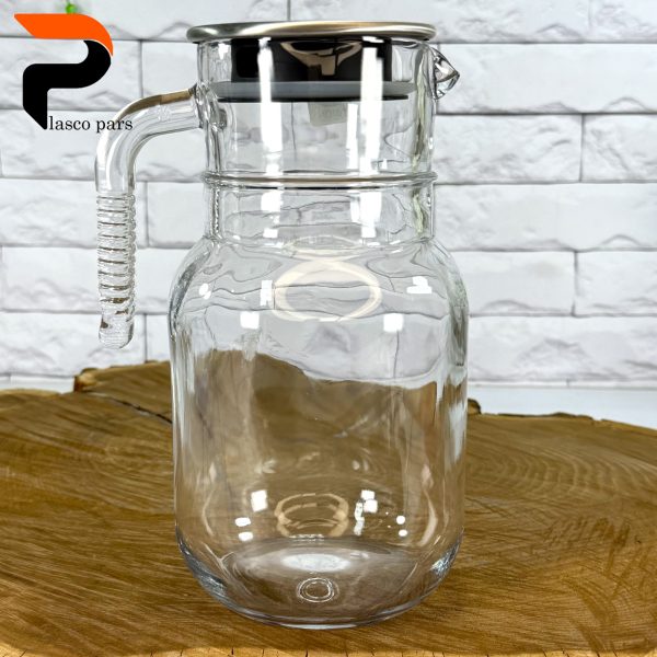 پارچ 1.5 لیتری ساده درب استیل لیمون